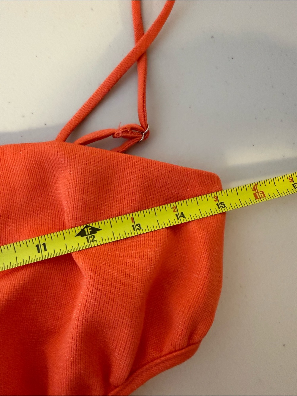 Line & Dot Coral Orange Cutout Midi Dress XS Pockets Adjustable Straps - Picture 11 of 13